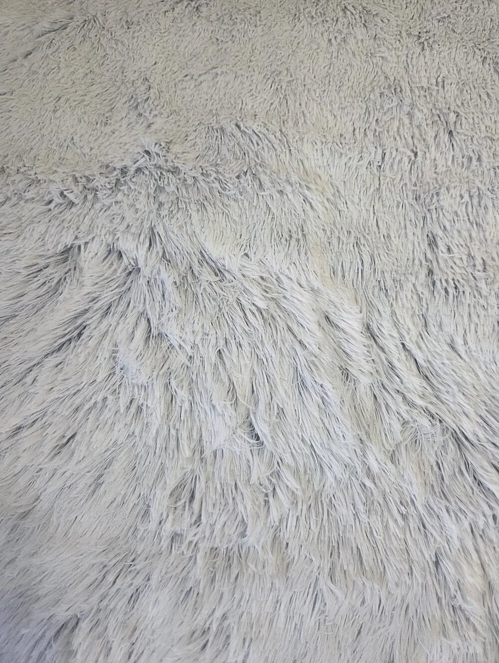 PJYuCien Large Plush Faux Fur Pet Blanket - White And Grey 50
